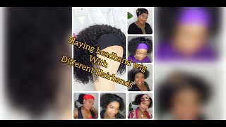 How To Slay Headband Wig With Different Hairband/How To Style Your Headband Wig. Headband Wig Pt 2