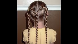 How To Do A Rope Twist Braid Hairstyle | Pretty Hair Is Fun