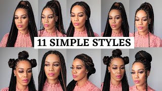 11 Ways To Style Senegalese Twists / Box Braids / Tupo1