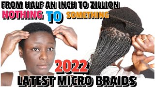 How To | Tiny Micro Braid  Your Own Hair/ On Twa Natural Hair.