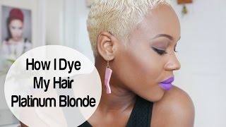 How I Dye My Short Hair Platinum Blonde