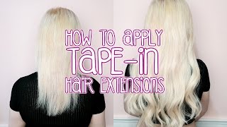 How To: Apply Tape-In Hair Extensions! | By Tashaleelyn