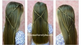 Criss Cross Waterfall Twist Braid Hairstyle