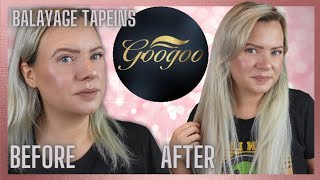 Goo Goo Hair 18" Balayage Tape In Hair Extensions Fitting & Review | Clare Walch