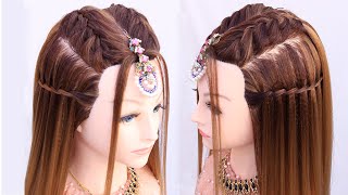 Easy Hairstyle For Wedding | Party Hairstyle For Open Hair L Heatless Hairstyles L Summer Hairstyles