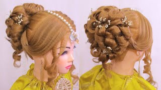 Messy Bun Tutorial L Bridal Hairstyle Tutorial L Wedding Hairstyles For Medium & Long Hairstyles