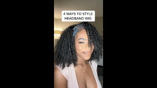 Check The Comment To Order! How To Style Your Headband Wig. Ft @Wingsbyhergivenhair