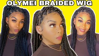 It'S Giving Scalp | Olymei 36" Swiss Lace Front Knotless Box Braid Wig Install