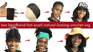 How To Make Crochet Headband/Hat/Scarf/Cap Wig  Diy Headband/Hat Wig Crochet Chocolate Pickney