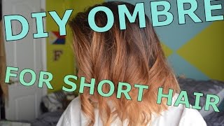 Diy Ombre For Short Hair!