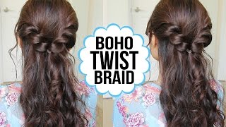 Easy Twist Braid Hairstyle | Hair Tutorial
