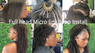 Kinky Curly Micro Links! Fast And Easy Install With Pre-Beaded Links | Ft Y Wigs