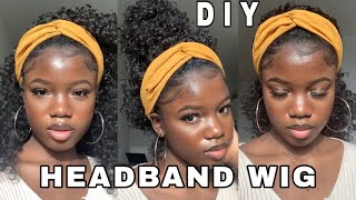 The Best $20 Synthetic Curly Headband Wig!! | Outre Half Wig