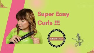 How To Curl Short / Long Hair || Flat Iron || Hair Straightener