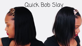 Throw On And Go| Quick Bob Slay| Human Hair Headband Wig| Affordable Amazon Wig