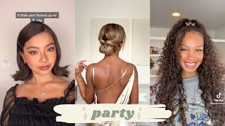 Party Hairstyles Tutorial And Ideas | Tiktok Compilation
