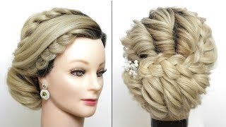 Bridal Updo Tutorial.  Wedding Hairstyle For Long Hair