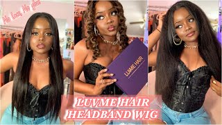 Luvme Hair Headband Wig Long Kinky Straight | Beginner Friendly | Less Then 10 Minutes Hairstyle!!!