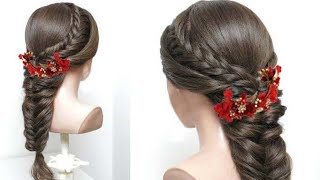 New Trendy Fish Braid Hairstyle For Long Hair | How To Make Bridal Hairstyle |
