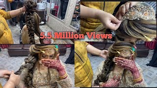 Parlor Secret Of Bridal Hair Extensions  | How To Make Kashees Bridal Hair Style Easily