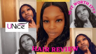 Honest Review About Unice Hair| Human Hair 4X4 Closure Wig, Body Wave