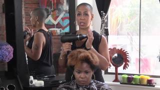 How To Blow Dry & Flat Iron A Black Girl'S Hair : Hair Care & Styling Tips