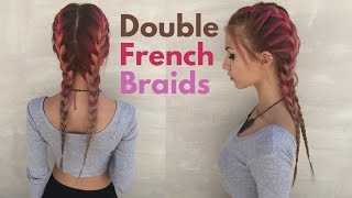 Double French Braids For Short Hair | Stella