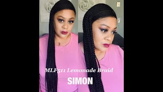 Simone! Bobbi Boss Lace Front Mlf511 Lemonade Braid Wig!