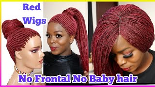Most Affordable Braided,Twisted &Curly  Wigs.Beginner Friendly -No Frontal Wig Install+Wig Review.