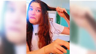 Straightening Curly Hair W/Sabre From Norris Nuts