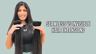 Seamless Vs Invisible Hair Extensions | Human Hair Extensions | Hair Extensions India