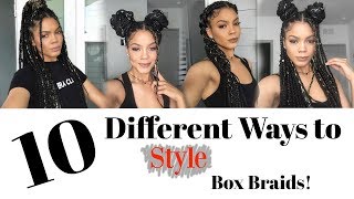 10 Ways To Style Box Braids - Quick, Easy & Trendy!