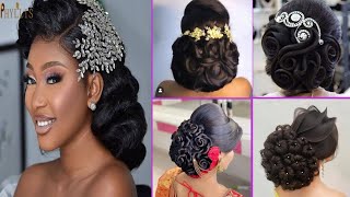 2022 Black Wedding Hairstyles // Best Wedding Hairstyle Ideas For Gorgeous Black Women.