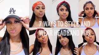 7 Ways To Style And Wear Headband Wig (Ft. Tinashe Hair)