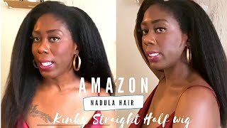 Nadula Kinky Straight Headband Wig Review-Amazon Hair Series
