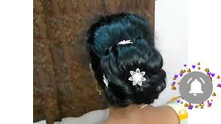 Wedding Hairstyle | Hlke Aur Ptle Baalon Ke Lie Heyr Sttaayl |#Hairstyles #Bunhairstyle #Judahairsty
