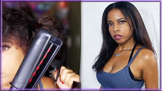 How I Straighten My Natural Hair 2022 | Duvolle Infrared Flat Iron (Does It Work?)