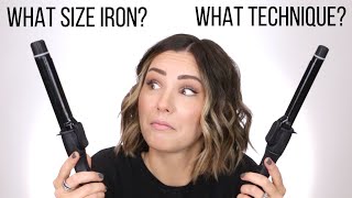 2 Curling Iron Sizes - 4 Curl Techniques || What Do I Choose?
