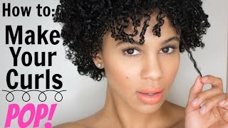 Natural Hair: How To Make Your Curls Pop For Short Hair