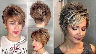 Age Plus Women Latest Short Haircuts Style Top Trending 2022 | Pixie Haircuts