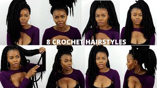 How To Style Your Jumbo Senegalese Twist | Protective Styles + Hair Jewelry | Gabbysqueendom