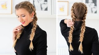 How To: Double Dutch Braid Hair Tutorial | Luxy Hair