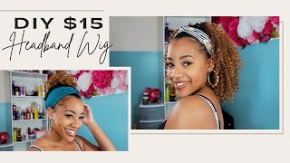 $15 Headband Wig| 4 Ways To Style Your Headband Wig ||Ponpons