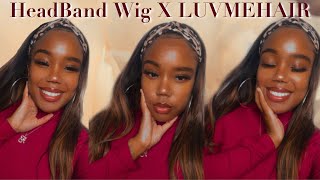 Slayed In Less Than 5 Minutes | Straight Headband Wig X Luvmehair |Throw On & Go| No Glue Needed!!
