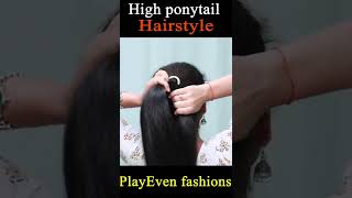Half Ponytail Hairstyle #Hairstyles #Short #Shorts #Shortvideo