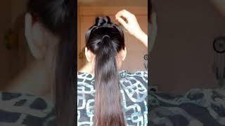 Low Ponytail Hairstyle Hack For College Girls|Monsoon Hairstyle #Shorts#Youtubeshorts#Hairstyle#Hair