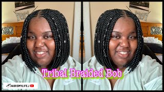 How To| Do Tribal Braids Middle Part Bob