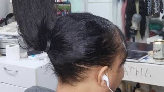 How To : Natural Looking Sew In Weave Ponytail