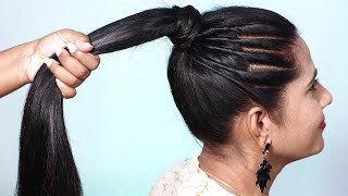 3 Different High Ponytail Hairstyles For Girls | Quick And Easy Long Hair Girls | Party Hairstyles