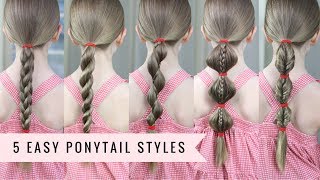 5 Amazing Ponytail Styles By Sweethearts Hair (Super Easy)